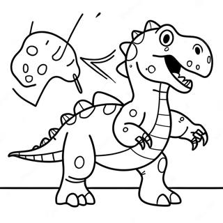 Dinosaurus Hibrida Halaman Mewarnai