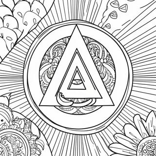 Alpha and Omega Symbol Coloring Page | Alpha and Omega coloring page