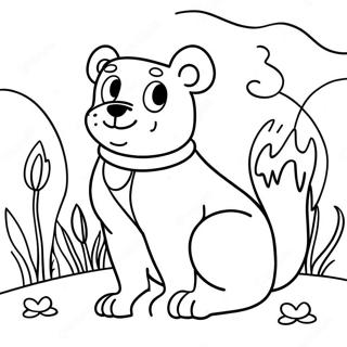 Melancholy Animal Coloring Page | Sad coloring page