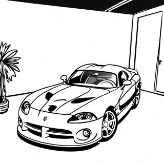 Red Dodge Viper Coloring Page | Dodge Viper coloring page