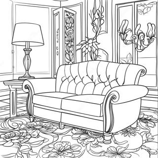 Furniture Coloring Page | Furniture coloring page