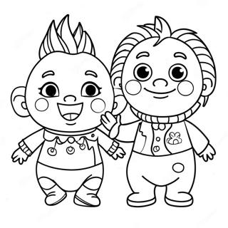 Baby Einstein Characters Coloring Page | Baby Einstein coloring page