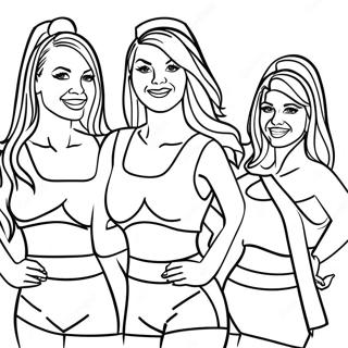 Miami Dolphins Cheerleaders Coloring Page | Miami Dolphins coloring page