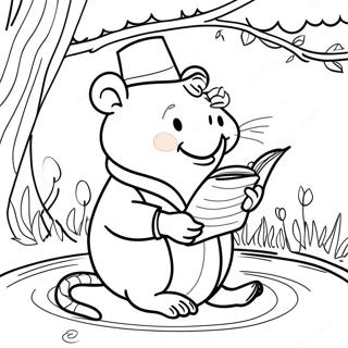 Wind in the Willows Coloring Page | Wind in the Willows coloring page