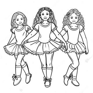 Irish Dance Coloring Page | Irish Dance coloring page