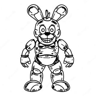 Full Body Springtrap Coloring Page | Full Body Springtrap coloring page