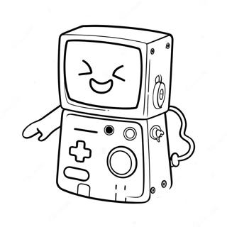 BMO Coloring Page | BMO coloring page