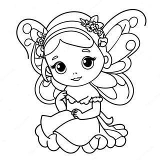 Whimsical Camilla d'Errico Fairy Coloring Page | Camilla d'Errico coloring page