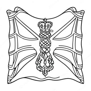 Scotland Flag Coloring Page | Scotland Flag coloring page