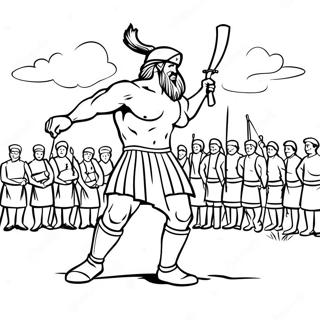 Scottish Highland Games Coloring Page | Scotland Flag coloring page