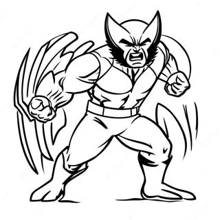 Wolverine Animal Coloring Page | Wolverine Animal coloring page
