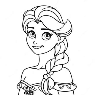 Elsa Christmas Coloring Page | Elsa Christmas coloring page