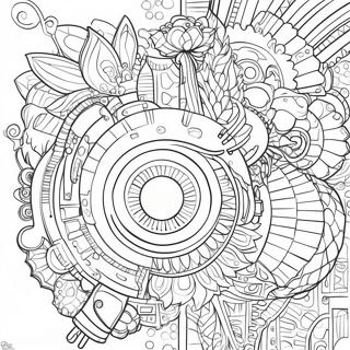 Creative Engineering Design Coloring Page | STEM coloring page