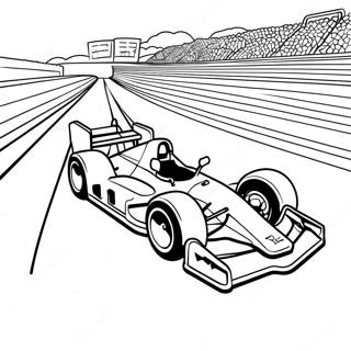 Race Track Coloring Page | Race Track coloring page