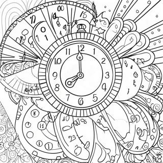 Telling Time Clock Coloring Page | Telling Time WorkPages coloring page