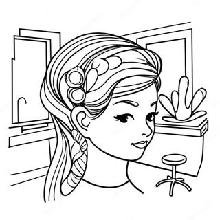Hair Salon Coloring Page | Hair Salon coloring page