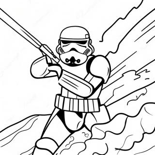 Epic Storm Trooper Battle Coloring Page | Storm Trooper coloring page