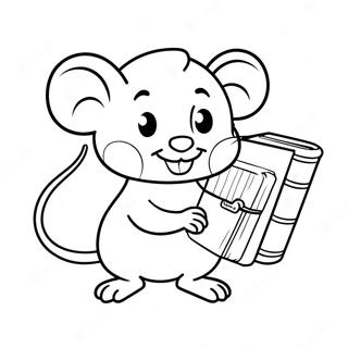 If You Take a Mouse to School Coloring Page | If You Take a Mouse to School coloring page