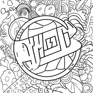 Hypebeast Logo Coloring Page | Hypebeast coloring page