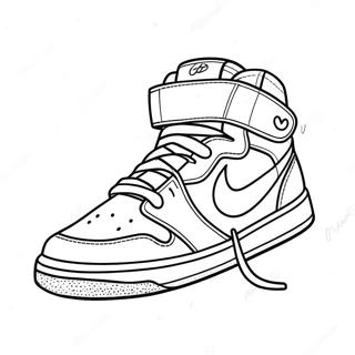 Stylish Hypebeast Sneaker Coloring Page | Hypebeast coloring page