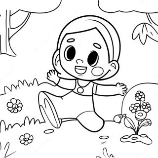 Adley Playing with Friends Coloring Page | A for Adley coloring page