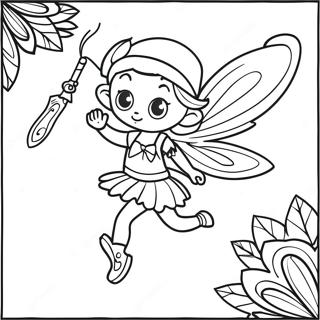 Pirate Fairy Coloring Page | Pirate Fairy coloring page