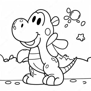 Yoshi's Crafted World Coloring Page | Yoshi's Crafted World coloring page