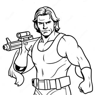 Action Heroes Coloring Page | Action Heroes coloring page