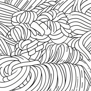 Colorful Yarn Skeins Coloring Page | Yarn coloring page