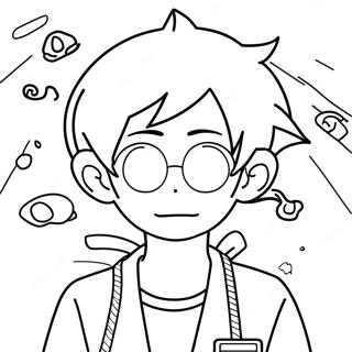 Muichiro Coloring Page | Muichiro coloring page