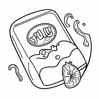 Jolly Rancher Candy Outline Coloring Page | Jolly Rancher Outline coloring page