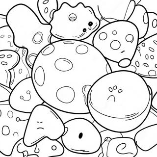 Colorful Jolly Rancher Shapes Coloring Page | Jolly Rancher Outline coloring page