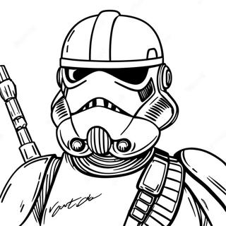 Scout Trooper Coloring Page | Scout Trooper coloring page