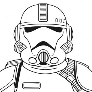 Fearless Scout Trooper Coloring Page | Scout Trooper coloring page