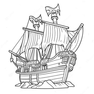 Lego Pirate Ship Coloring Page | Lego Pirate coloring page