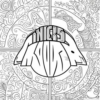Knicks Logo Coloring Page | Knicks coloring page