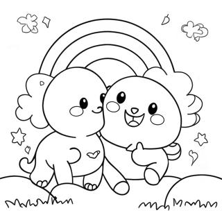 Rainbow Friends Lookie Coloring Page | Rainbow Friends Lookie coloring page