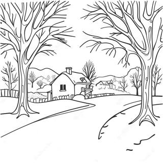 Winter Adult Coloring Page | Winter Adult coloring page
