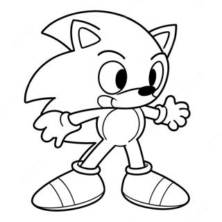 Sonic Easter Coloring Page | Sonic Easter coloring page