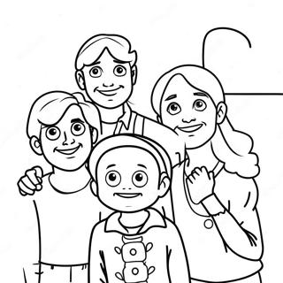 Full House Characters Coloring Page | Full House coloring page