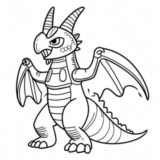 Gigan Coloring Page | Gigan coloring page