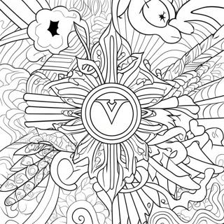 Valorant Logo Coloring Page | Valorant coloring page