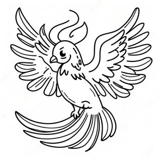 Phoenix in Action Coloring Page | Valorant coloring page