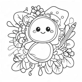 Neon Coloring Page | Neon coloring page
