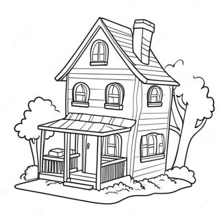Barbie House Coloring Page | Barbie House coloring page
