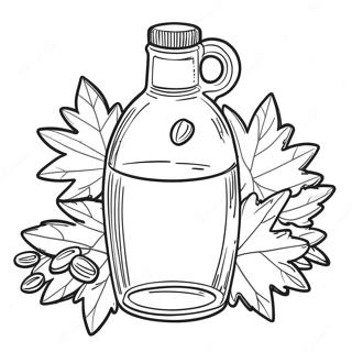 Maple Syrup Coloring Page | Maple Syrup coloring page