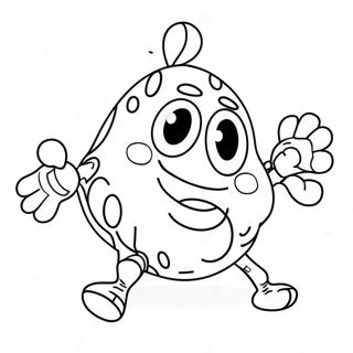 Funny Gangle Characters Coloring Page | Gangle coloring page