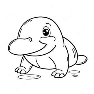 Platypus Coloring Page | Platypus coloring page