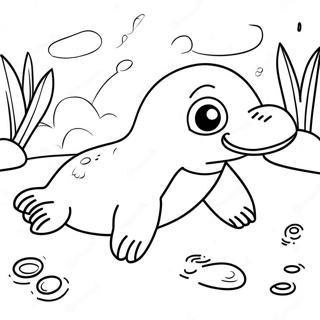Platypus Coloring Pages