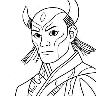 Zuko Coloring Page | Zuko coloring page
